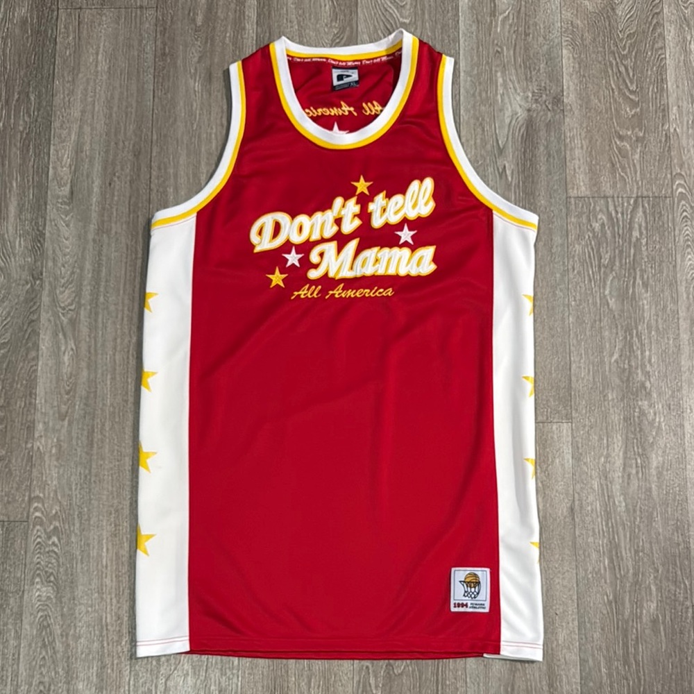 PJ Mark 1994 Don't Tell Mama Red Basketball Jersey men’s sz XL